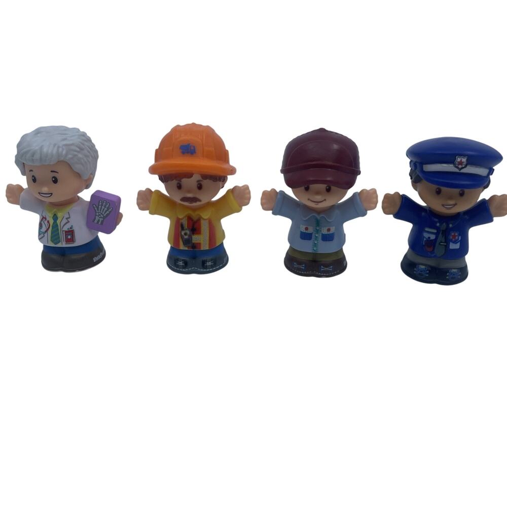 Fisher-Price Little People City Figures Lot of 4 People Character Figures